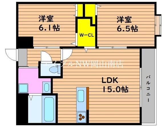 備前西市駅 徒歩17分 4階の物件間取画像